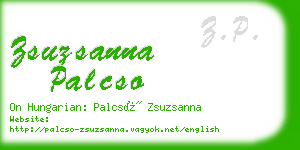 zsuzsanna palcso business card